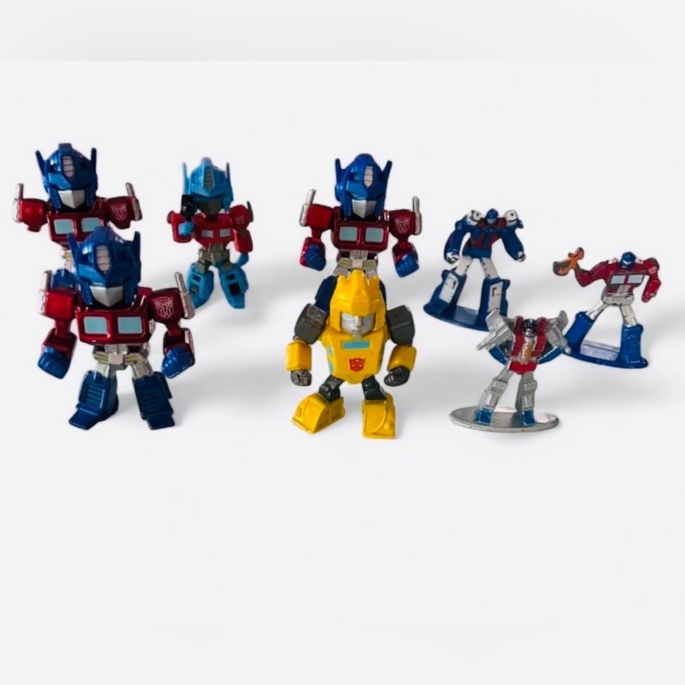Transformers Mini Figure Lot Optimus Prime Bumblebee Starscream